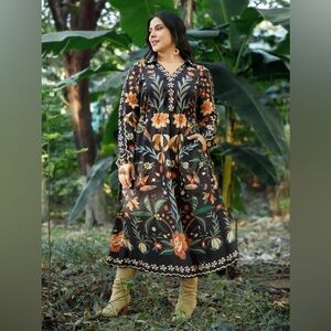 BloomChic Boho Floral Maxi sz L (12)